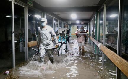 Reanudan gradualmente actividades en hospital de Atizapán tras inundación