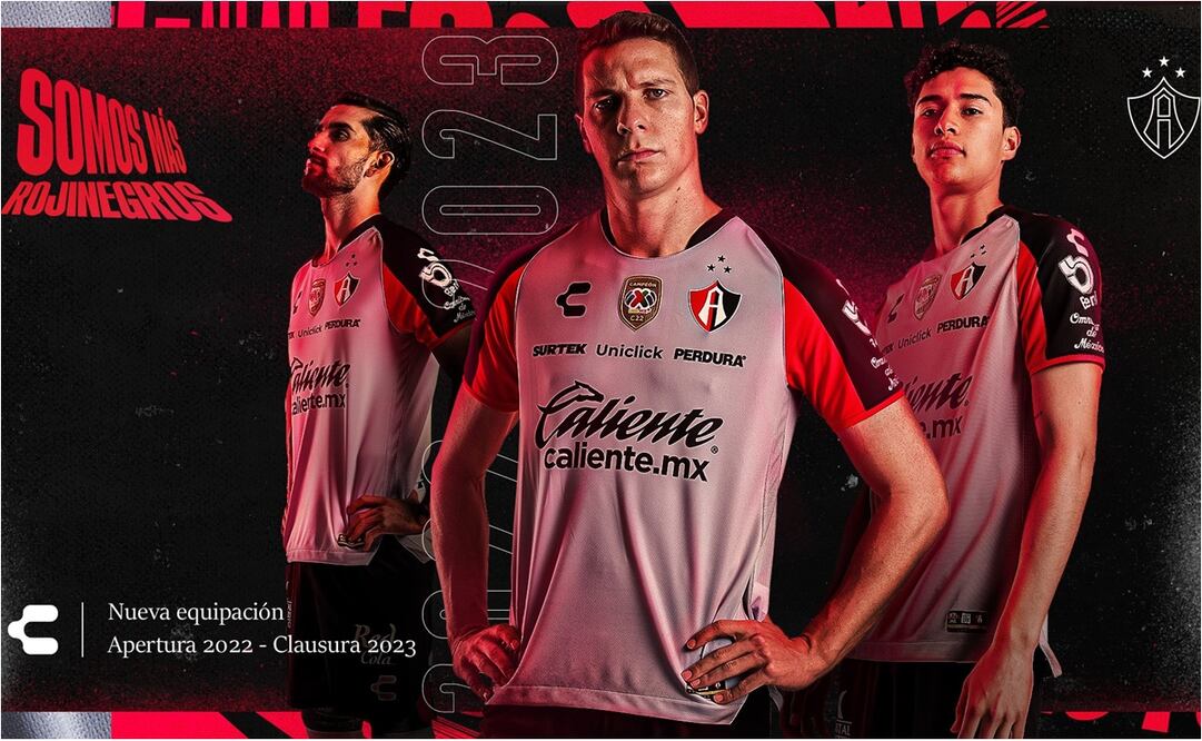 Atlas presenta su nueva playera para el Apertura 2022 / FOTO: Twitter: @AtlasFC