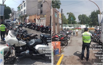 Piden retirar más de 100 motos que estacionan militares afuera del Campo Militar número 1