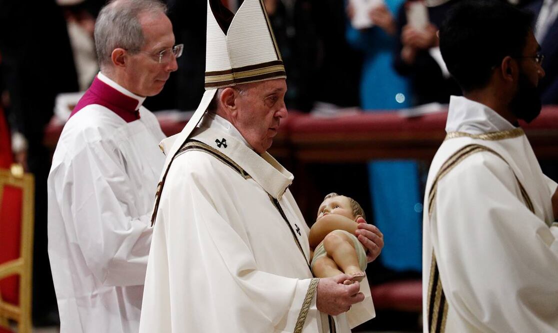El papa Francisco en misa de Gallo (Foto: Reuters)