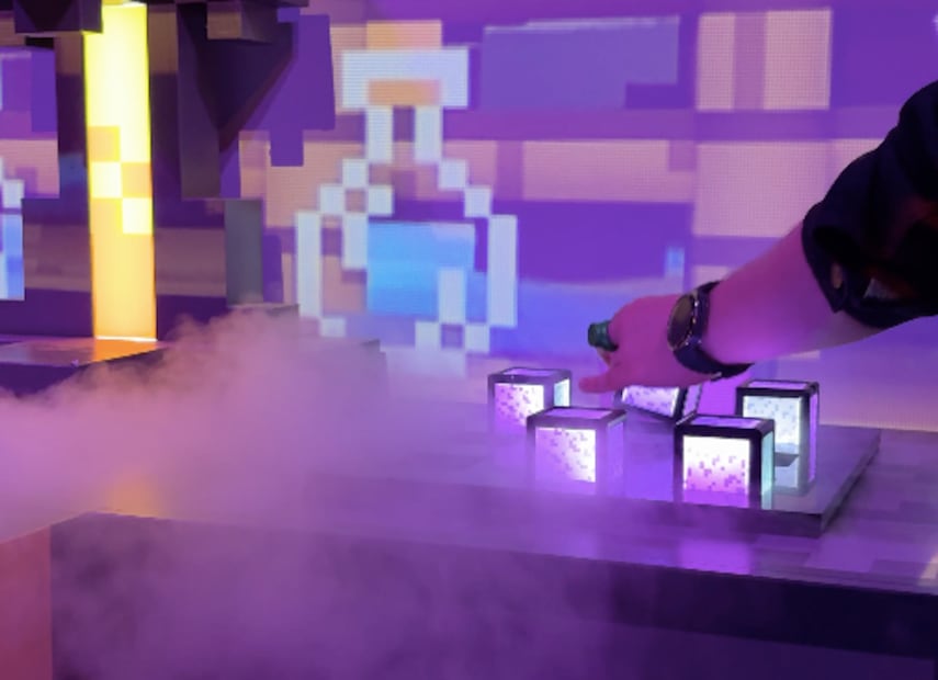 Minecraft Experience también tiene su tienda de merch. Foto: Dazel Sarabia/ EL UNIVERSAL