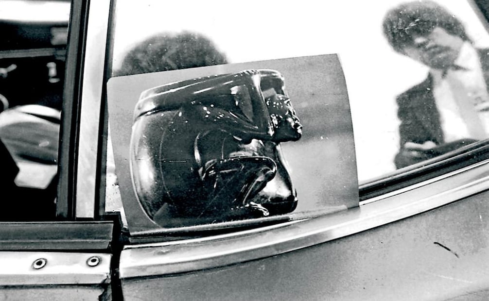 La vasija de obsidiana en forma de mono, que se recuperó, estaba valuada en 10 mil millones de pesos. Foto: Hemeroteca / EL UNIVERSAL