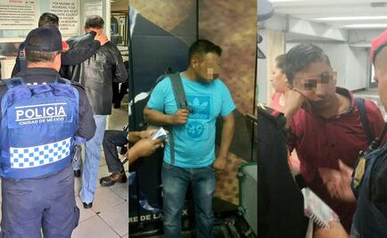 Detienen a tres presuntos ladrones en el Metro