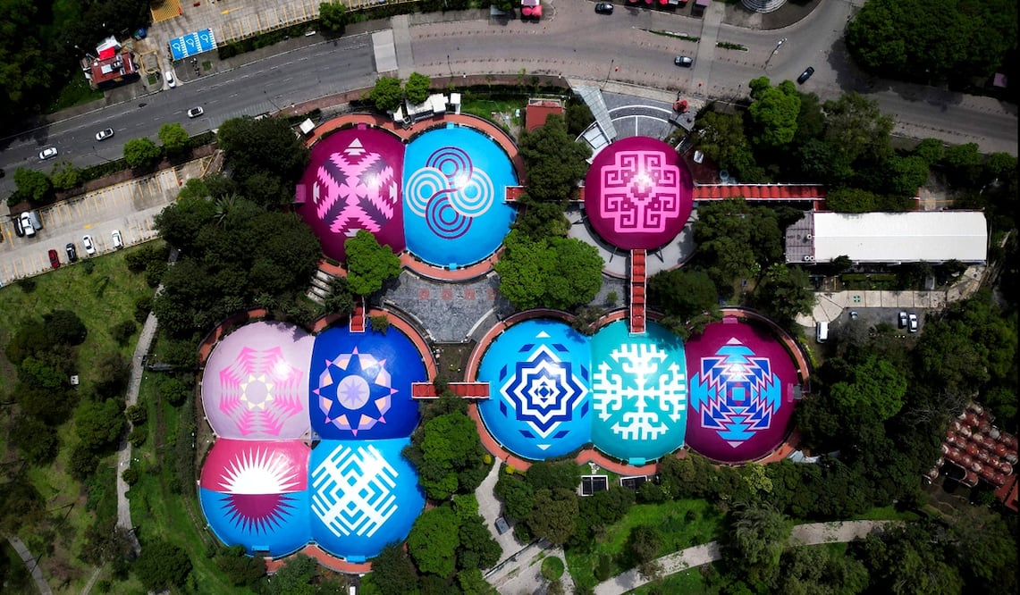 Vista aérea del Museo de Historia Natural ubicado en la Segunda Sección del Bosque de Chapultepec en la Ciudad de México, el 20 de junio de 2025. Foto: AFP
