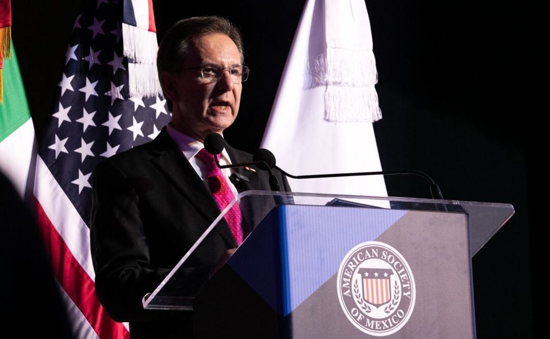 Esteban Moctezuma, embajador de México en Estados Unidos, durante la inauguración de la tercera convención binacional de la American Society of Mexico, el pasado 3 de septiembre de 2024. Foto: Moisés Pablo/ Cuartoscuro