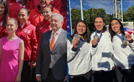AMLO y Claudia Sheinbaum celebran la primera medalla de México en París 2024
