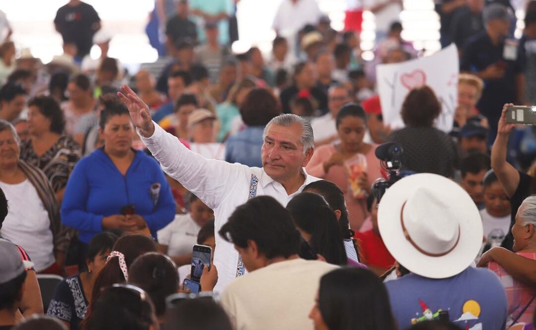 Adán Augusto López en evento en San Luis Potosí. Foto: Twitter @adan_augusto