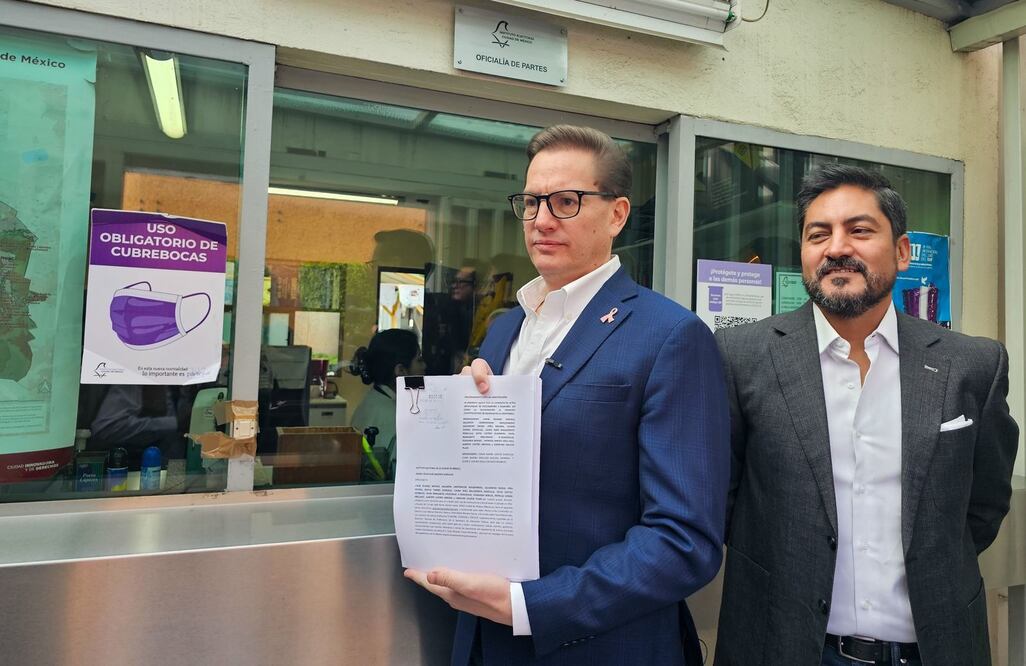 MC denuncia a Harfuch y Brugada. FOTO: Jorge Medellín/ EL UNIVERSAL/