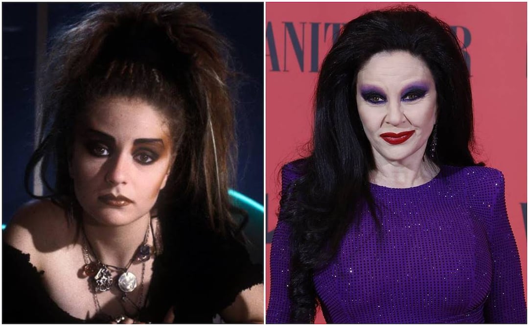 Alaska en su juventud y actualmente, a los 60 años. Foto: Foto IMDB y EFE.