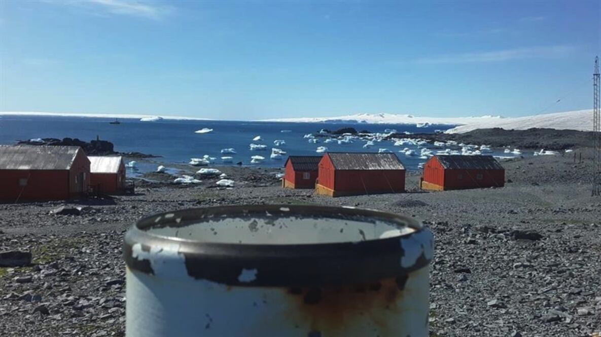 La base Esperanza, situada en la Antártida, donde el pasado viernes se registró temperatura más alta desde 1961. foto: EFE 