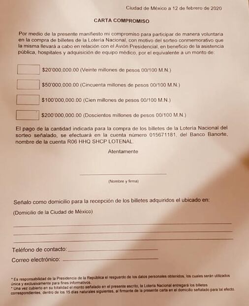Esta es la carta compromiso que AMLO dio a los empresarios