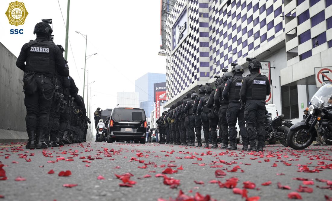 Con emotiva ceremonia dan último adiós a Milton Morales, alto mando de la SSC CDMX/ Foto: Cortesía