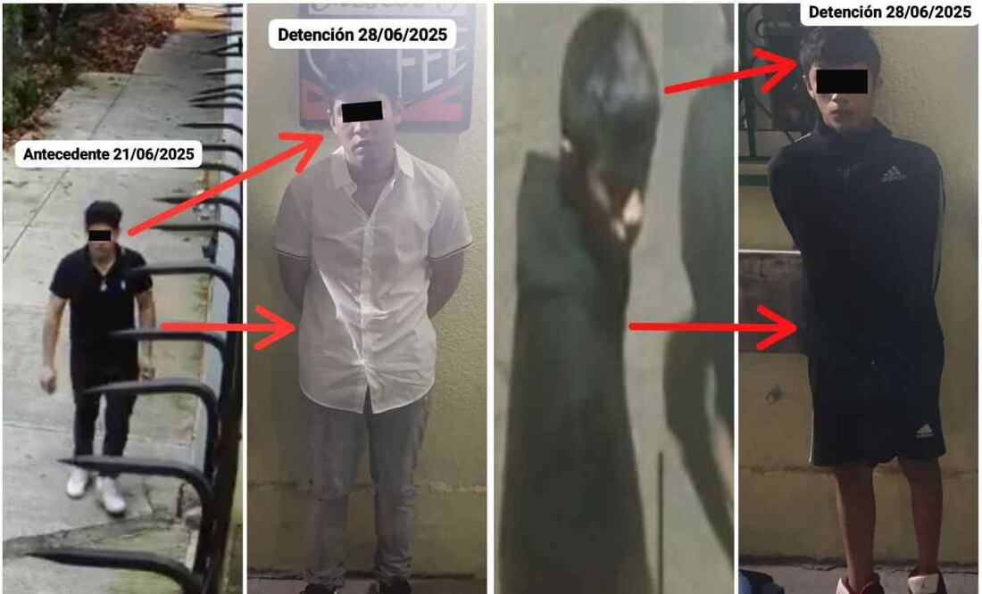 Detenidos por robo en la Benito Juárez / Foto: Especial