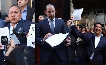 PRI, PAN y PRD van juntos contra "Plan B electoral"; presentan acciones de inconstitucionalidad ante SCJN