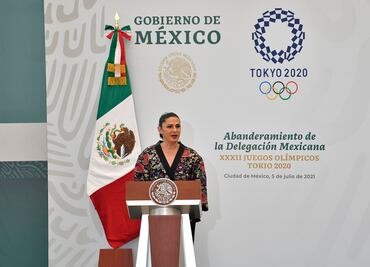 Ana Gabriela Guevara entrega estímulos a los medallistas mexicanos en Tokio 2020