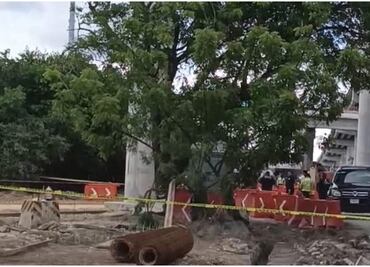 Muere trabajador al caer desde 15 metros de altura en Yucatán; aún no ha sido identificado