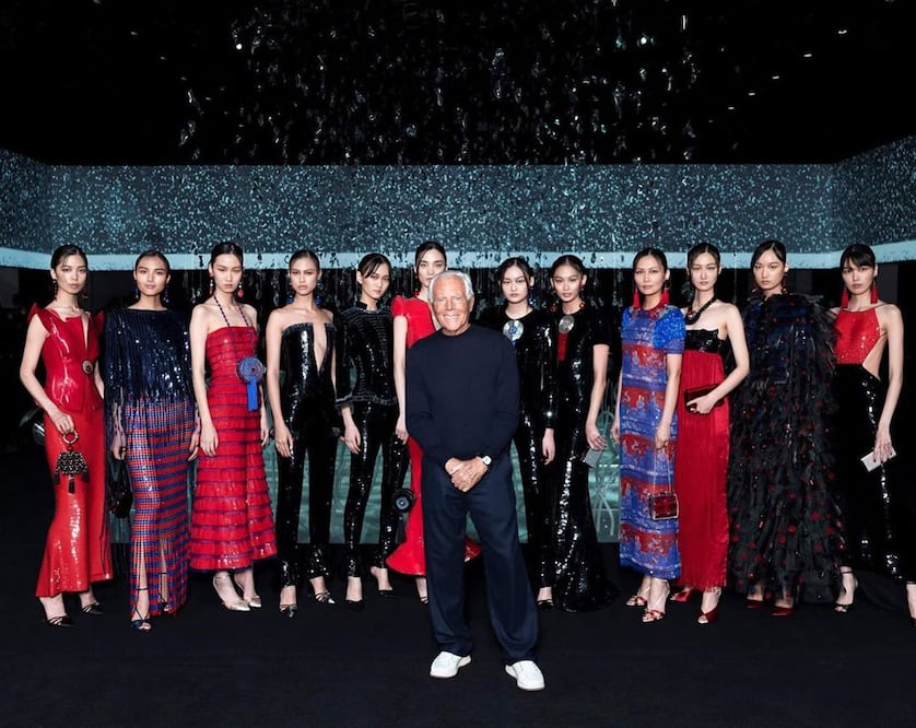 El diseñador italiano sorprendió en Milan Fashion Week