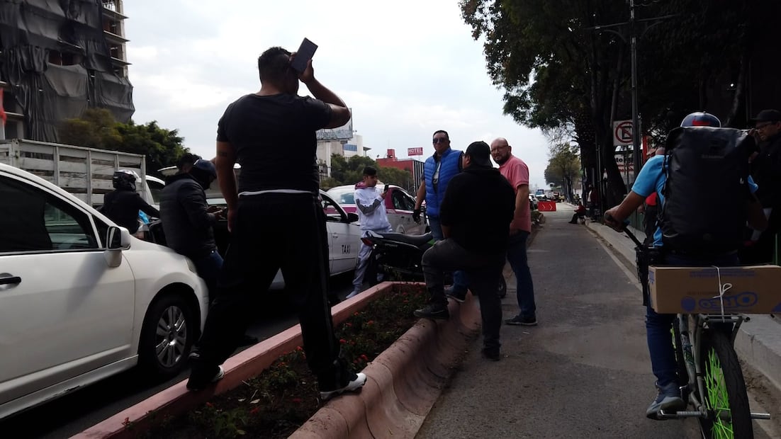FOTO: ESPECIAL Agresión a reporteros en ciclovía Tlalpan
