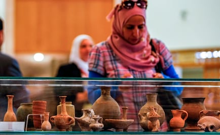 Exponen en Siria antigüedades que habían sido saqueadas