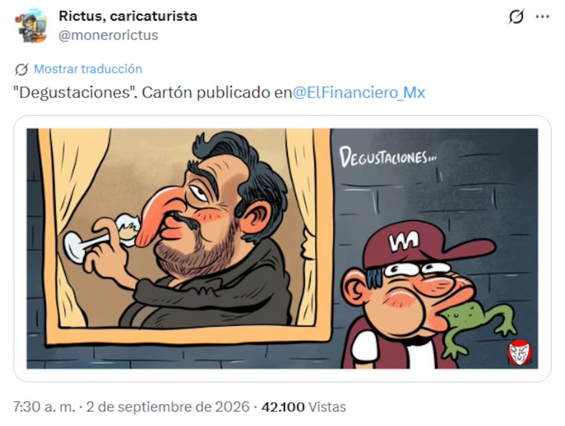 Cónclave de Andy y Gonzalo López Beltrán protagoniza cartones de la prensa nacional. Foto: Captura de pantalla X