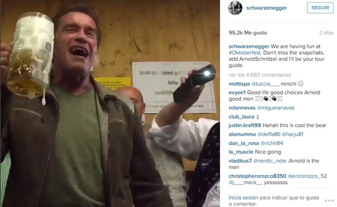 Instagram schwarzenegger