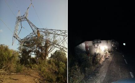 Reportan volcadura y caída de torre de CFE en el Istmo