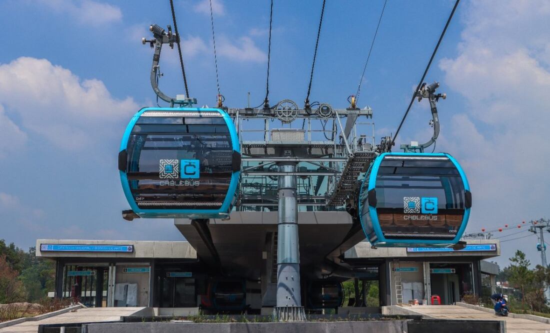 La Línea 3 del Cablebús reanudó su servicio la noche de este sábado luego de una tormenta eléctrica (27/11/2024). Foto: Especial