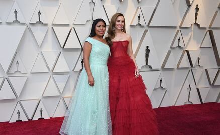 Llegan Yalitza y Marina a la Alfombra Roja de los Oscar