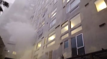 Se registra incendio en edificio de departamentos de la colonia Condesa; no se reportan personas lesionadas