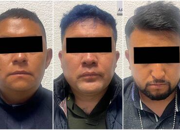 Caen 3 colombianos, presuntamente integrantes de una banda de extorsionadores en Almoloya de Juárez