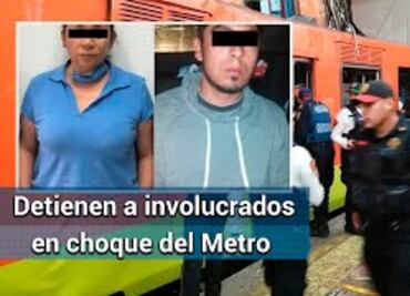 Detienen a reguladora y conductor involucrados en choque en Metro Tacubaya