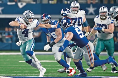 Cowboys enlazan a Giants