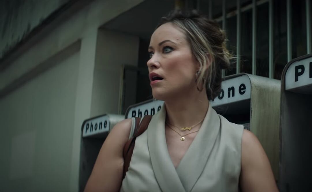 Imagen donde se ve a la actriz Olivia Wilde interpretando su papel en la cinta "Richard Jewell", de Clint Eastwood. Foto: Captura