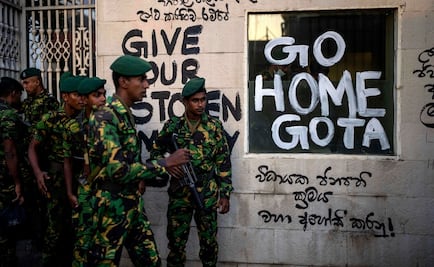 Presidente de Sri Lanka abandona el país en avión militar tras tomas de mansión presidencial y protestas masivas