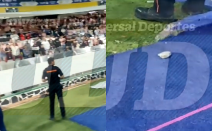 Aficionado lanza un pedazo de concreto a los futbolistas de Chivas; así se vivió la agresión en el Estadio Jalisco