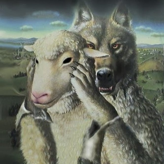 Lobos con piel de oveja