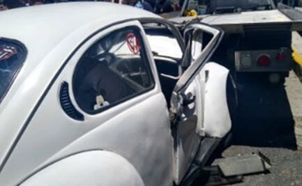 Menor de edad choca contra grúa en la GAM; hay 7 lesionados