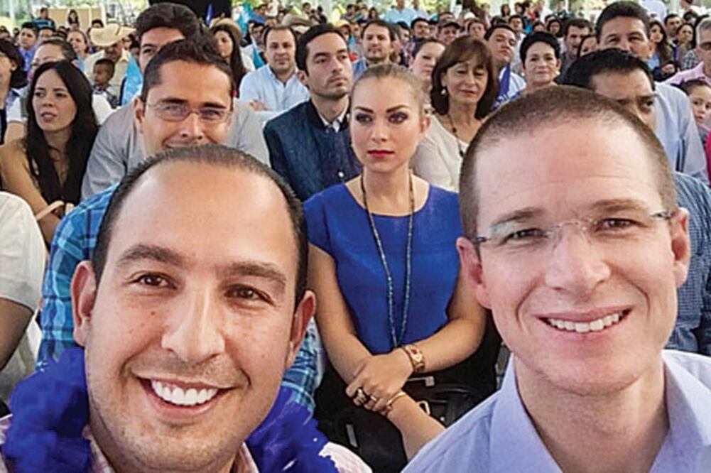 Marko Cortés (izq.) fue designado por el presidente del partido Ricardo Anaya Cortés, como nuevo coordinador parlamentario en la Cámara de Diputados para la Legislatura que inicia el próximo 1 de septiembre (ARCHIVO EL UNIVERSAL)