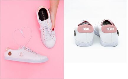 Esta marca de zapatos diseñó unos tenis en honor a Frida, la perrita rescatista