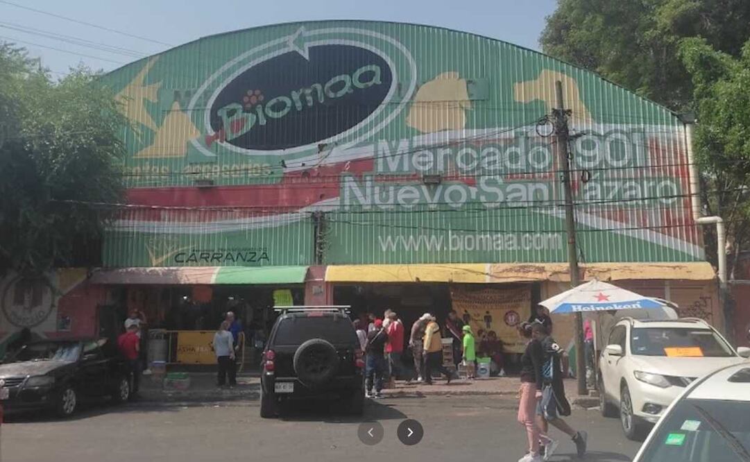 Con más de 40 años de servicio, en el Mercado Nuevo San Lázaro trabajan más de 300 locatarios y es uno de los centros de consumo de la Ciudad de México. Foto: Google Street View