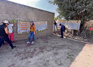 Mantienen bloqueo en obras del Suburbano