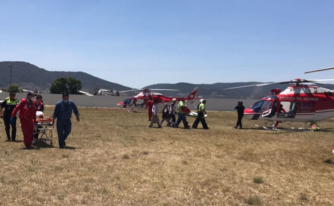 El Grupo Relámpagos traslada a los lesionados a un hospital. (Foto: Twitter @GrupoRelampagos)