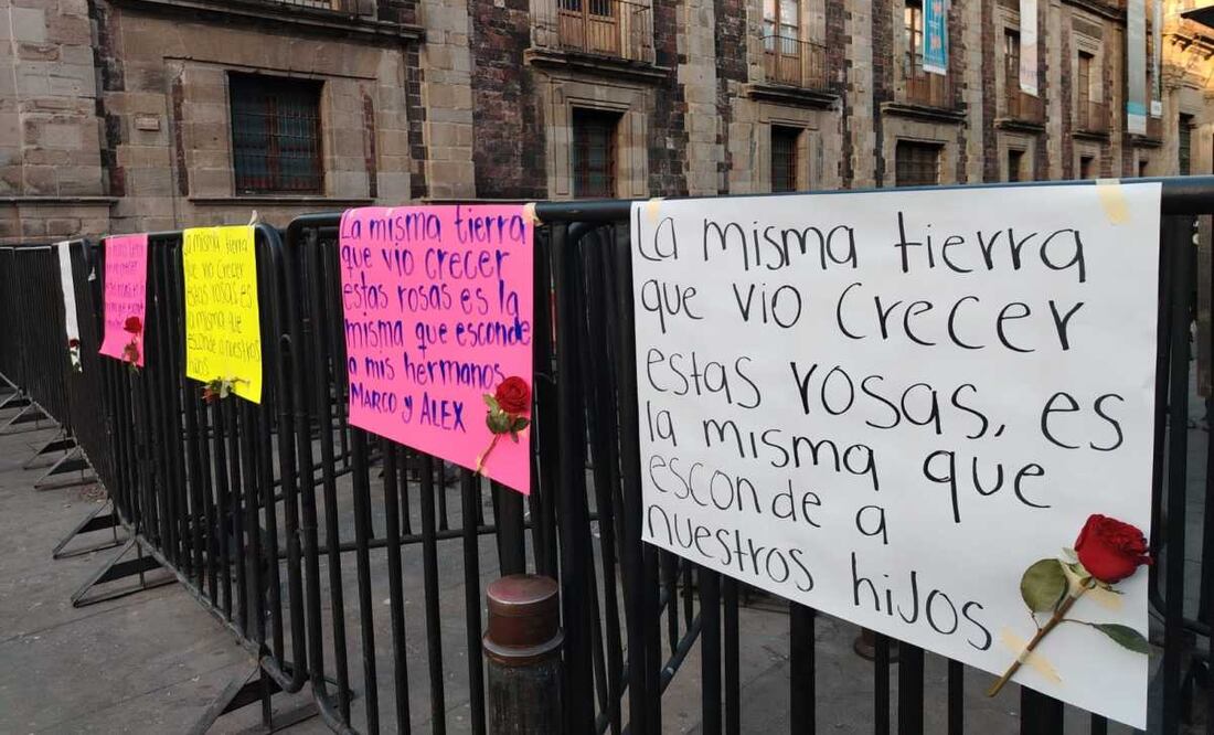 La madre buscadora Ceci Flores acudió la mañana de este miércoles 9 de abril a Palacio Nacional para ser recibida por la Presidenta. Foto: Eduardo Dina / EL UNIVERSAL