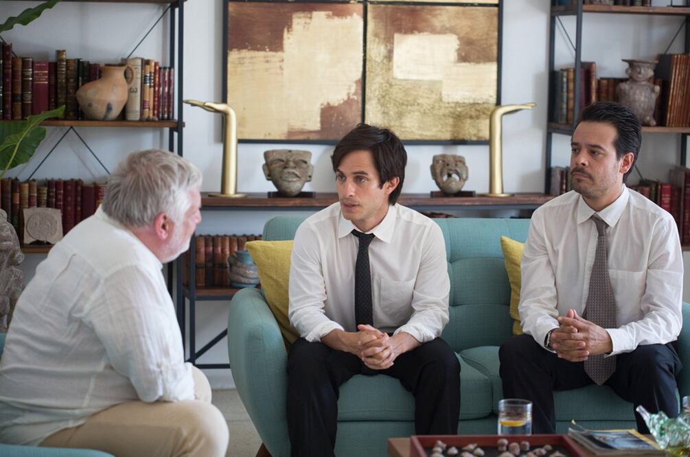 Scene from “Museum”, starring Gael García Bernal, Leonardo Ortizgris, and Simon Russell Beale – Photo: Alejandra Carvajal/BERLINALE/EFE