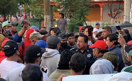 Deja 3 lesionados enfrentamiento entre policías y transportistas en Edomex