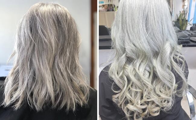 Cómo evitar que las canas se pongan amarillas 