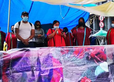 Sheinbaum llama a la Segob y a Alejandro Murat a resolver plantón frente a Bellas Artes