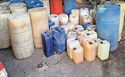 Aseguran 80 mil litros de combustible en Atotonilco de Tula, Hidalgo; decomisan 11 autotanques, un tractocamión y 12 vehículos