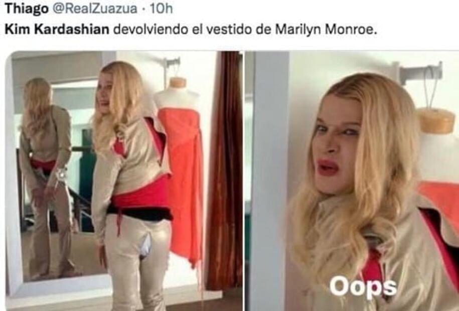 Los mejores memes sobre Kim Kardashian y el vestido de Marilyn Monroe