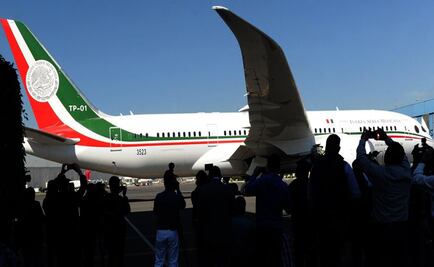 Avión presidencial mexicano ya "duerme" en California